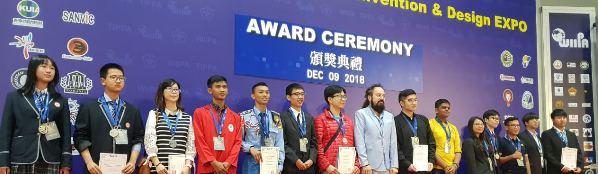 Medali Perak dan Special Award From Sudan as Best Smart Invention pada Kaohsiung International Invention and Design EXPO 2018 di Taiwan (International)