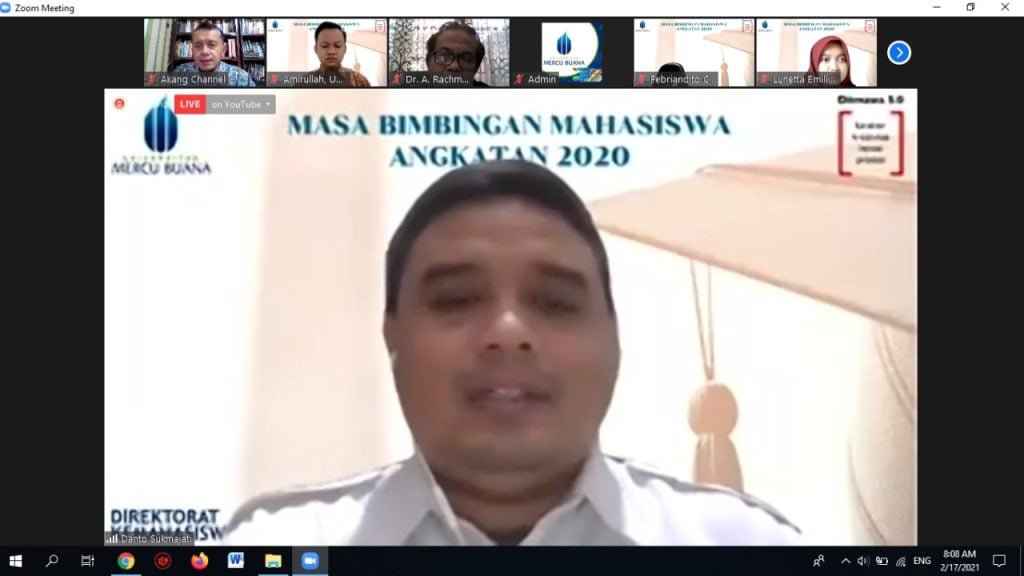 Masa Bimbingan Mahasiswa Baru Angkatan 2020 – Biro Kemahasiswaan